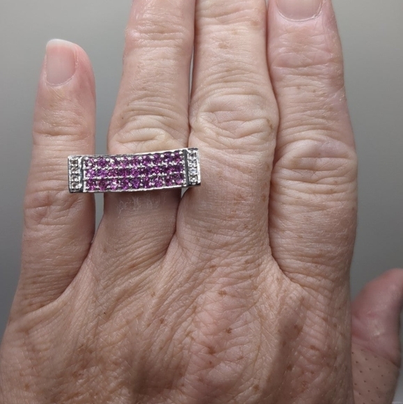 Pink Tourmaline Ring sz-6.5 - Picture 5 of 6